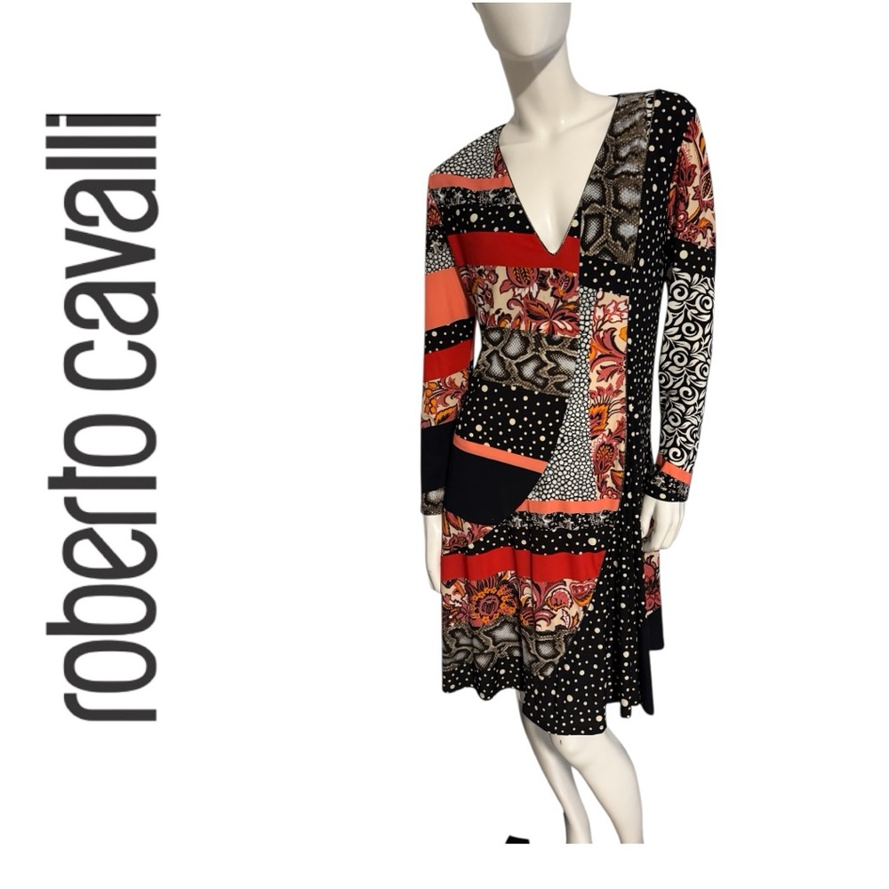 Roberto Cavalli Women's Vibrant Long Sleeve Dress